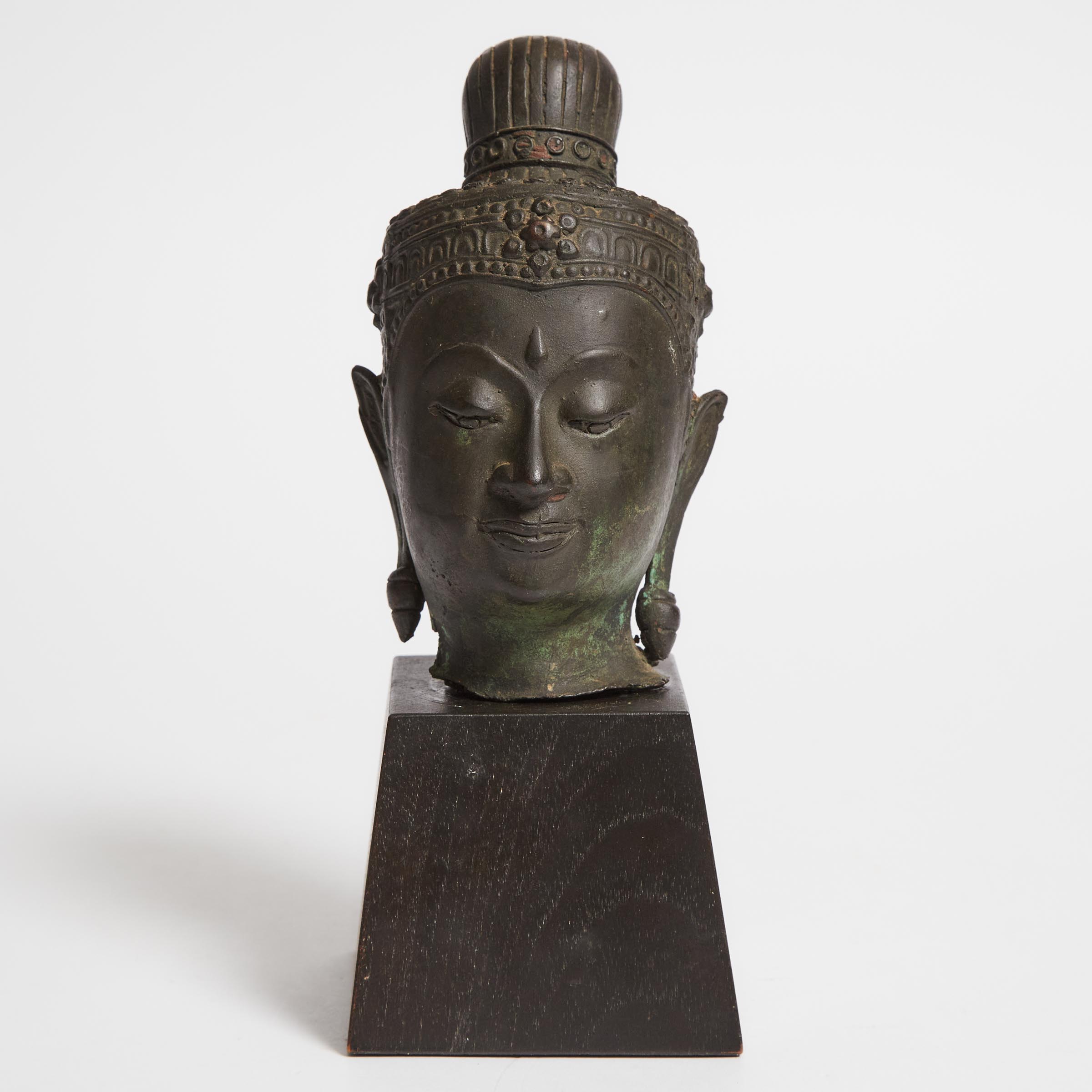 South East Asian Bronze Head of