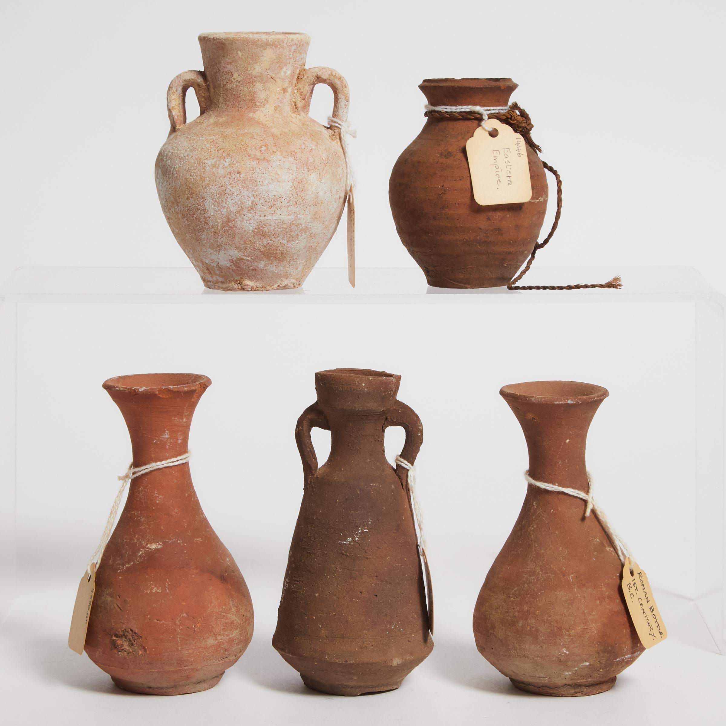 Five Small Roman Pottery Vessels  3c9864