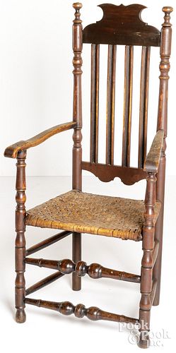 NEW ENGLAND BANISTER BACK ARMCHAIR  3c98d5