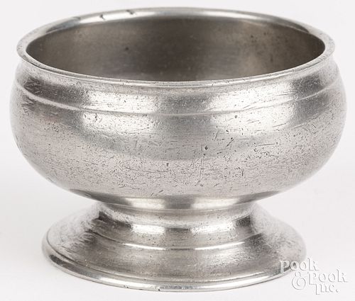 PEWTER SALT ATTRIBUTED TO THOMAS