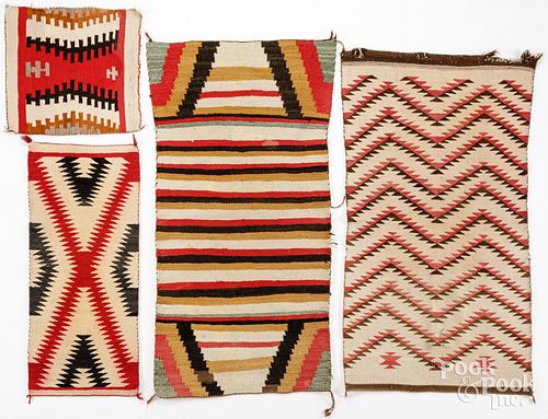 FOUR NAVAJO AND NAVAJO STYLE WEAVINGSFour 3c9966