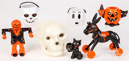 GROUP OF VINTAGE PLASTIC HALLOWEEN 3c9967