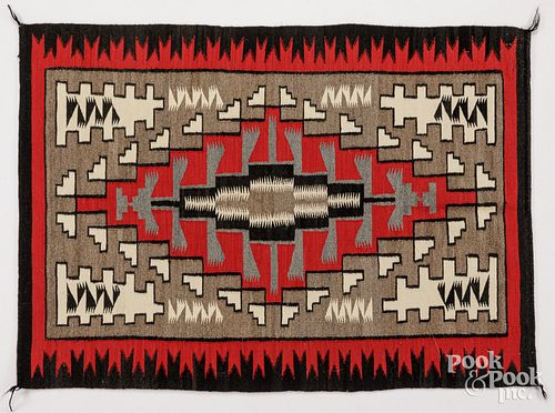 NAVAJO INDIAN WEAVING, EARLY TO