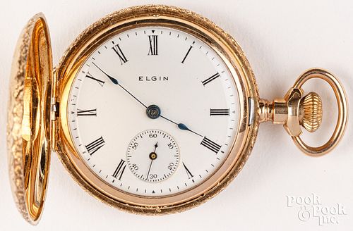 ELGIN 14K GOLD LADIES POCKET WATCHElgin 3c99cf