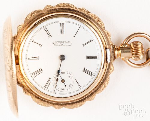 WALTHAM GOLD FILLED LADIES POCKET WATCH