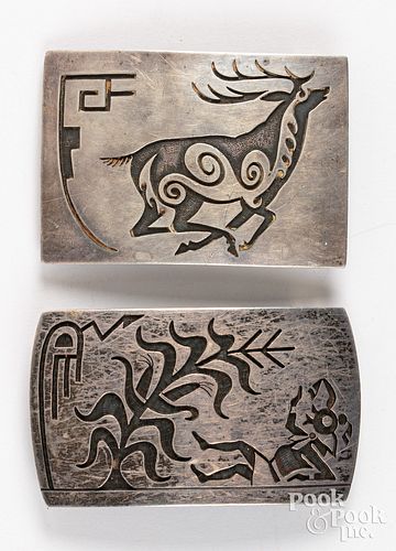 TWO SILVER LAWRENCE SAUFKIE, HOPI