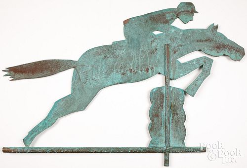 SHEET COPPER LEAPING HORSE AND