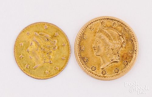 1851 LIBERTY HEAD ONE DOLLAR GOLD