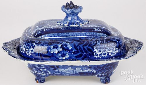 HISTORICAL BLUE STAFFORDSHIRE COVERED