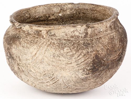 MISSISSIPPIAN RANCH INCISED POT  3c9af3