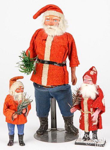 THREE COMPOSITION SANTA CLAUSESThree