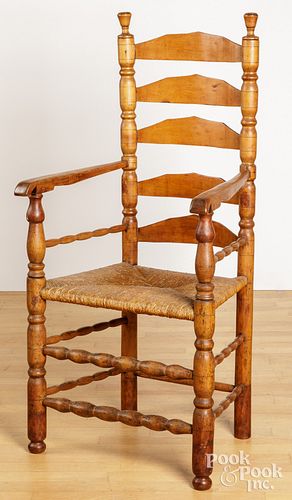 WILLIAM AND MARY LADDERBACK ARMCHAIR  3c9bbe