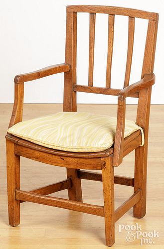 ENGLISH YEWWOOD CHILD'S CHAIR,