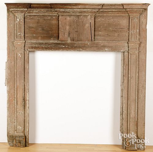 FEDERAL PINE MANTEL, EARLY 19TH
