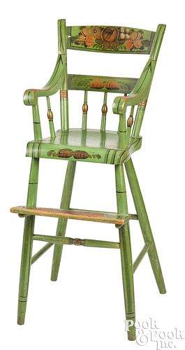 PENNSYLVANIA PAINTED HIGHCHAIR  3c9c13