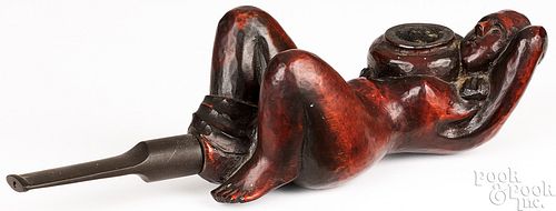 CARVED PIPE LATE 19TH C Carved 3c9c61