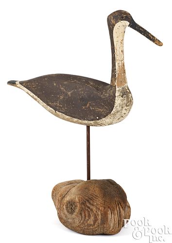 CARVED AND PAINTED SHOREBIRD DECOYCarved 3c9c97