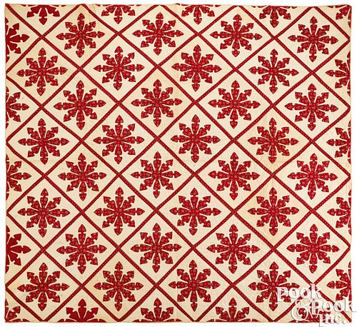 APPLIQU QUILT EARLY 20TH C Appliqu  3c9cd7