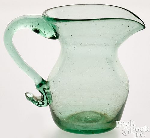 SMALL SOUTH NEW JERSEY GLASS CREAMER,