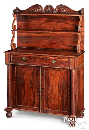 ROSEWOOD SECRETARY BUTLER'S DESK,