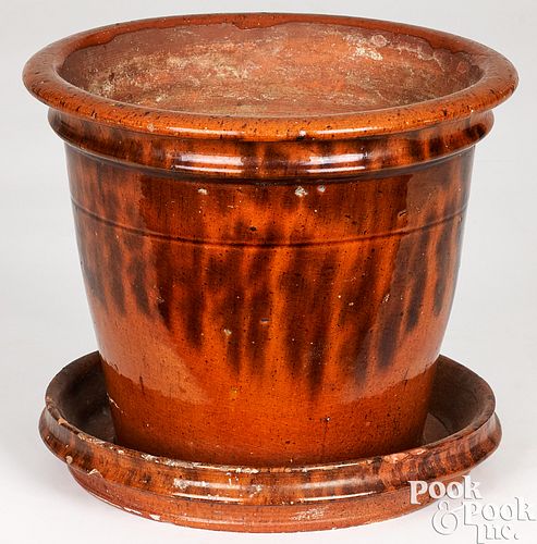 WILLOUGHBY SMITH REDWARE FLOWERPOT  3c9d65