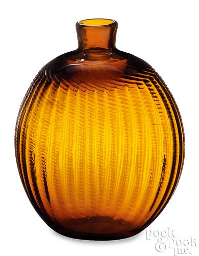MID-WESTERN PATTERN MOLDED AMBER