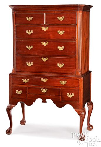 NEW YORK CHIPPENDALE MAHOGANY HIGH 3c9e5c