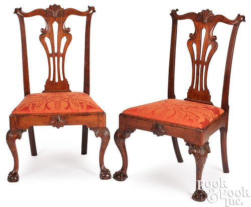 PAIR OF PHILADELPHIA CHIPPENDALE DINING