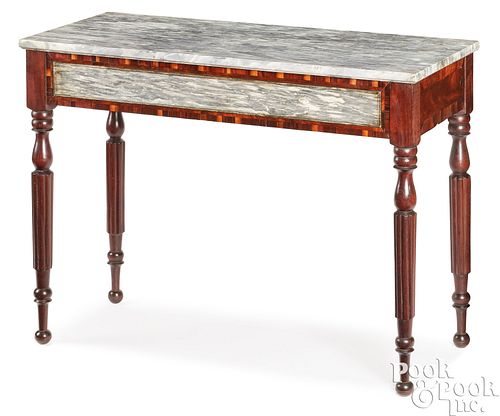 RARE BALTIMORE FEDERAL SLAB TABLE,