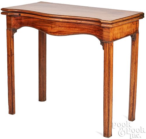 GEORGE III MAHOGANY CARD TABLE  3c9f09