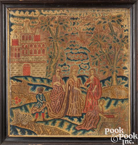 ENGLISH NEEDLEWORK, 18TH C.English needlework,