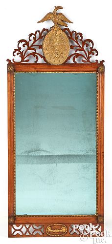 MAHOGANY MIRROR CA 1800Rare mahogany 3ca03d