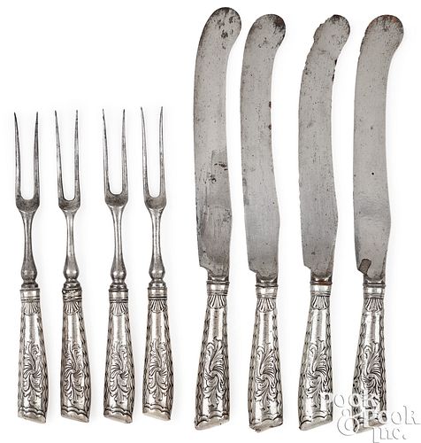 BALTIMORE SILVER AND STEEL FLATWARE,
