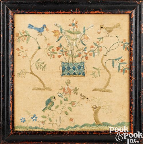 ENGLISH NEEDLEWORK SAMPLER 19TH 3ca0aa