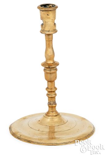 NORTHWEST EUROPEAN BRASS CANDLESTICK  3ca0b9