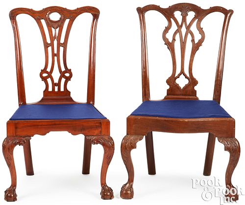 TWO PHILADELPHIA CHIPPENDALE DINING 3ca0b6