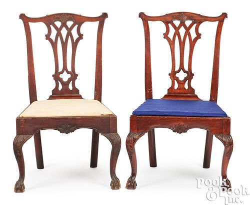 PAIR OF PHILADELPHIA CHIPPENDALE