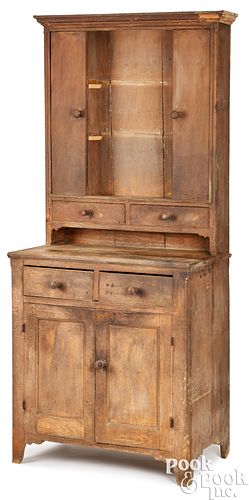 PENNSYLVANIA OR OHIO STEPBACK CUPBOARD,