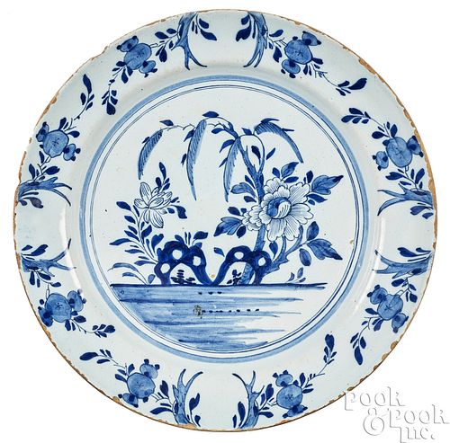 DUTCH DELFTWARE CHARGER, MID 18TH C.Dutch