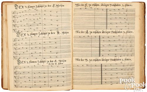 MUSIC MANUSCRIPT FOR TURTEL TAUBE HYMNAL