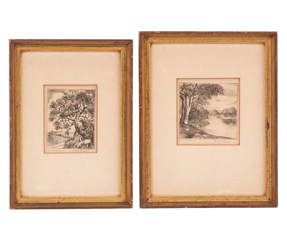 Two W. Frank Ehmann framed and matted