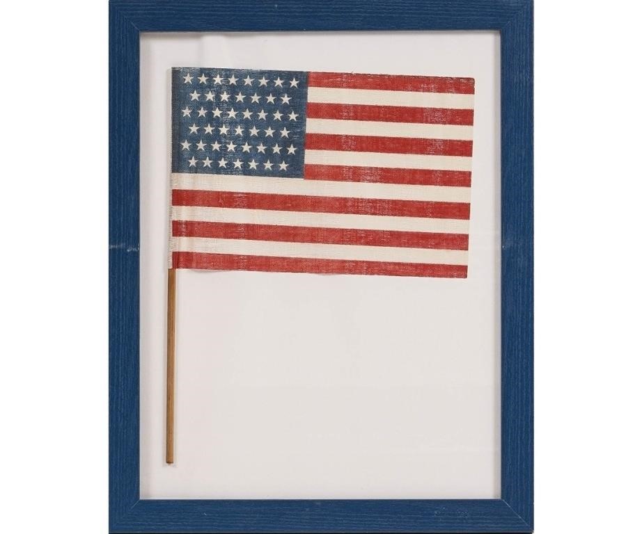 Framed U S 45 star American flag 3ca1fc
