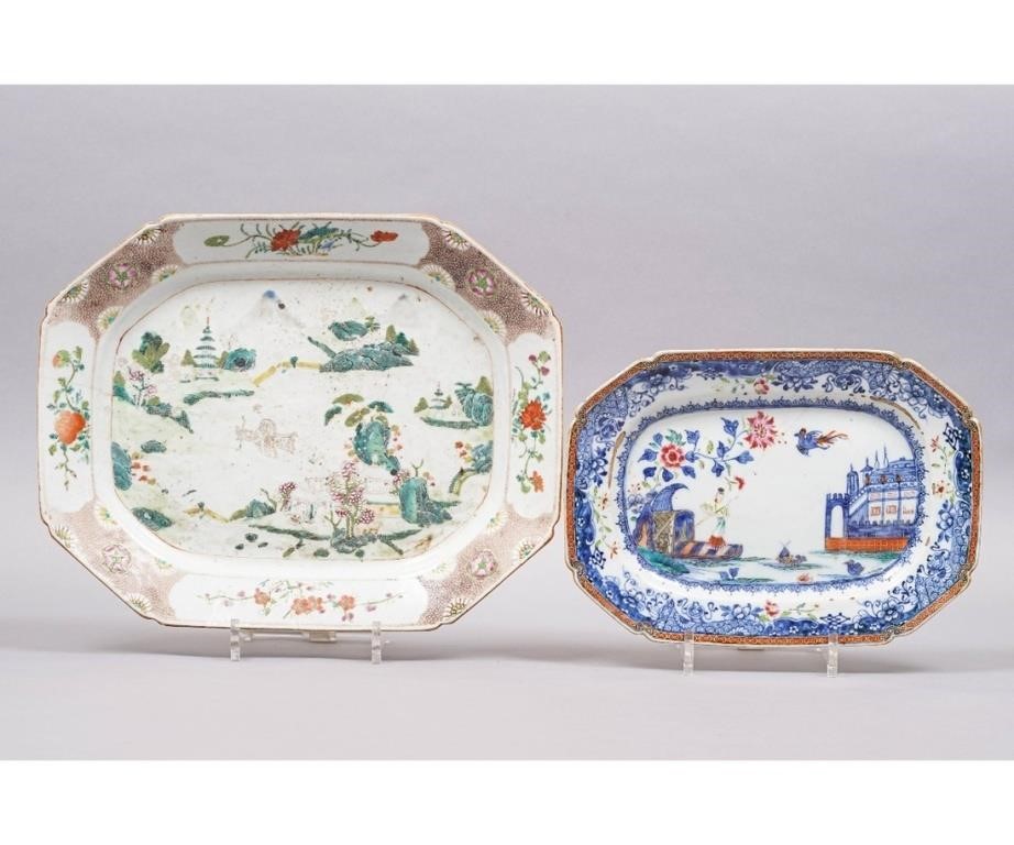 Two Chinese porcelain rectangular 3ca26b