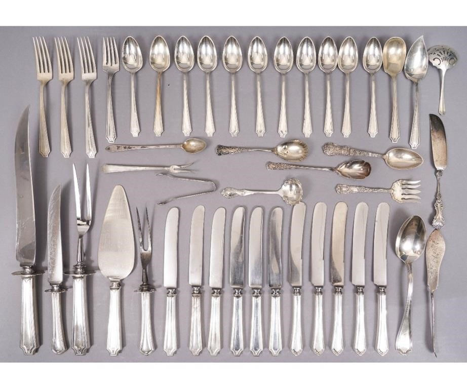 Partial sterling silver flatware