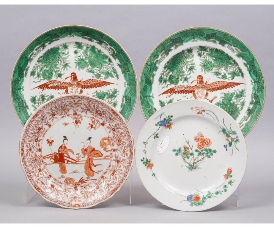 Two Chinese porcelain plates, 18th