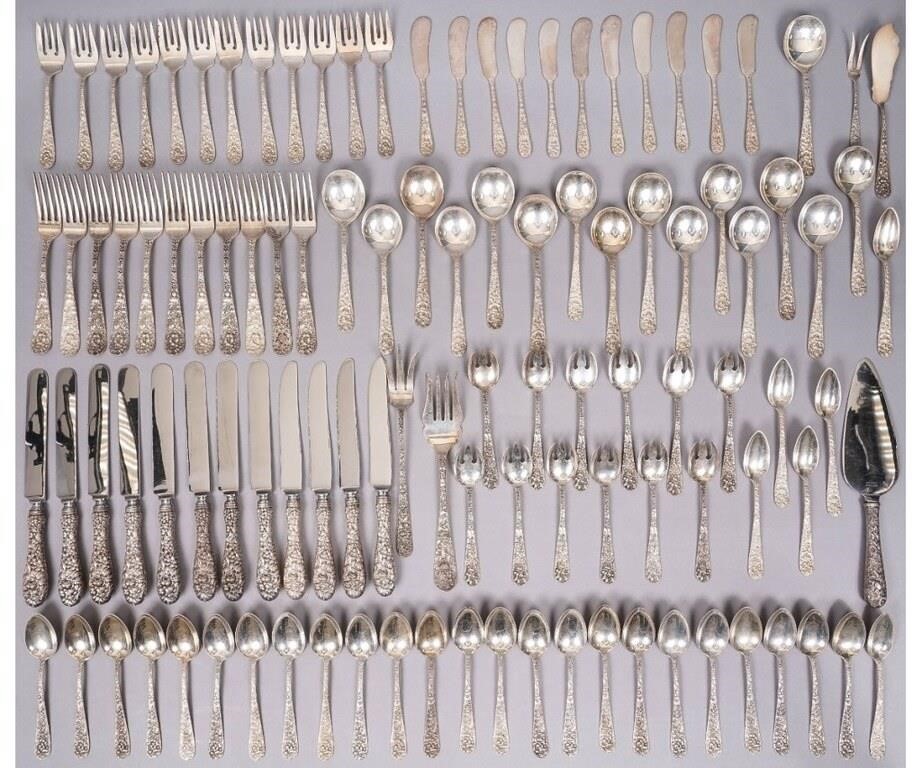 Sterling silver flatware service 3ca27c