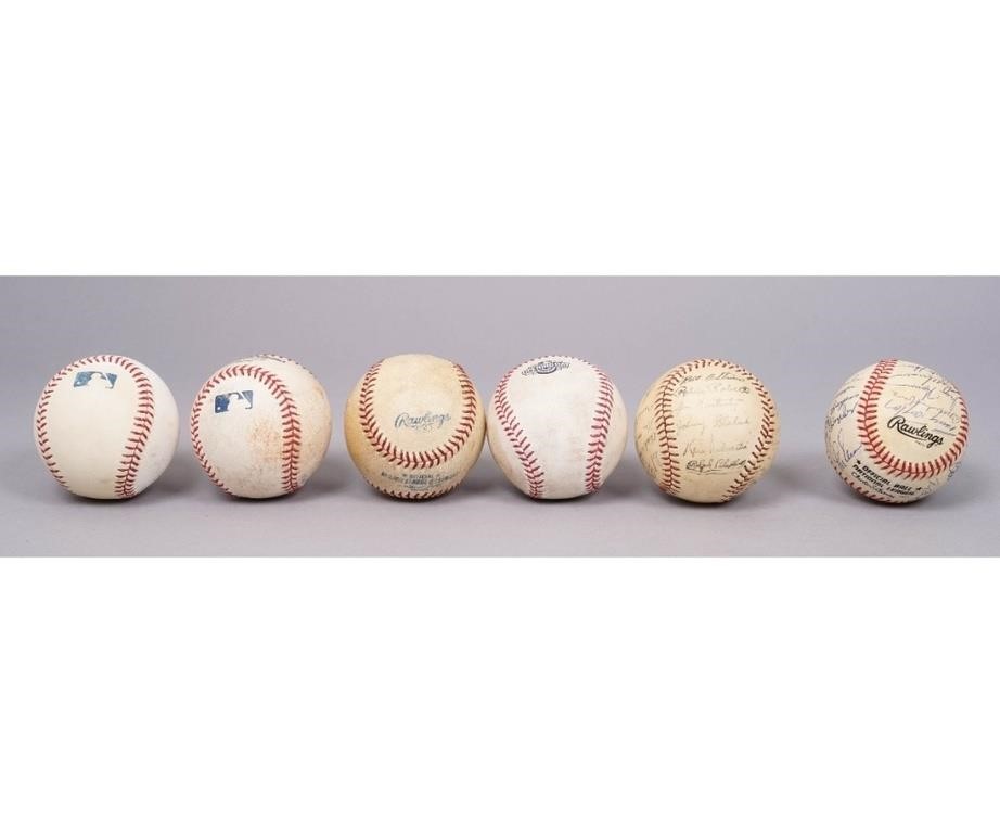 Collection of six Major League