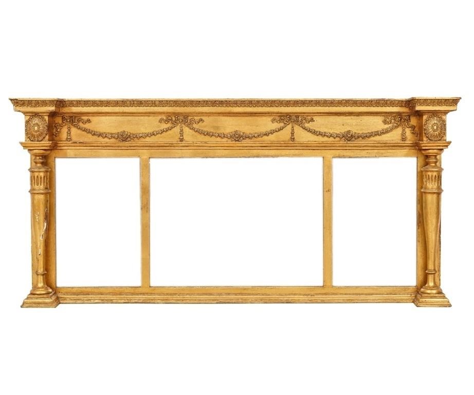 Classical overmantel mirror, late