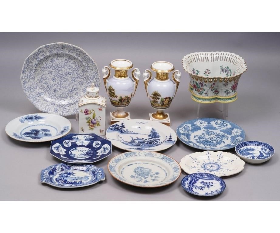 Chinese porcelain plates, 19th