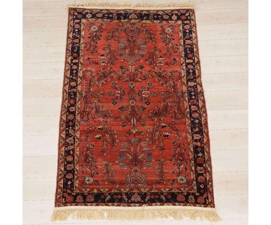 Sarouk hall carpet with red field 3ca30a